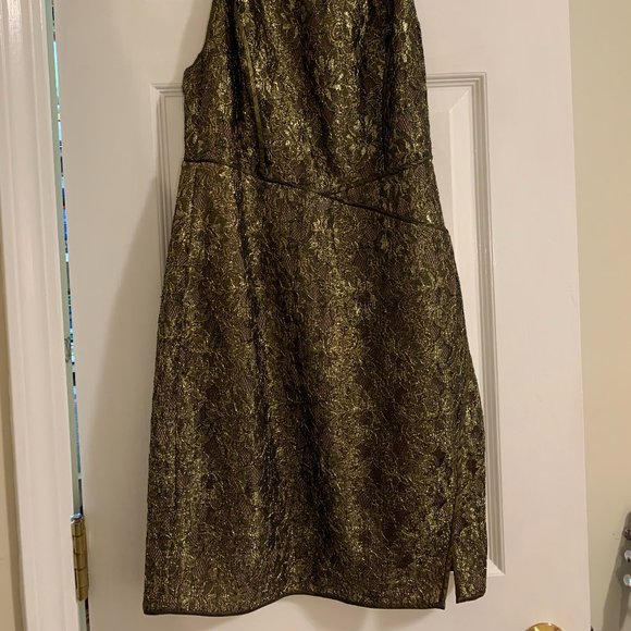 Gold Lace BCBG Cocktail Dress - Picture 6 of 6